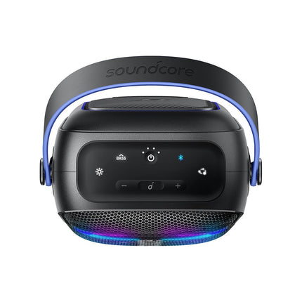 Soundcore Anker Rave Neo 2 Portable Speaker with 80W Stereo Sound,Partycast 2.0,Light Show,Ipx7 Waterproof(Floats On Water) 18H Playtime,Customizable Eq & Bass Up for Party,Backyard-Black,USB