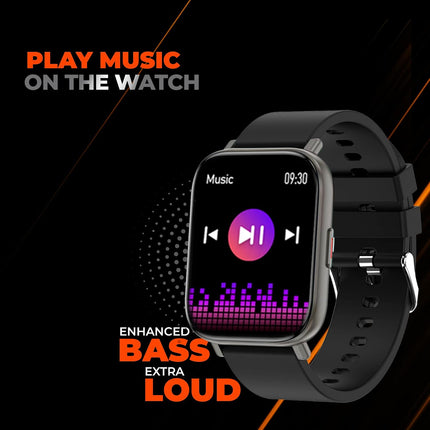 PLAYFIT DIAL; Full Touch IPS Display; Bluetooth Calling; Silicone Strap; Multiple Exercise Modes; 24-Hour Heart Rate Monitor; IP67 Water Protection