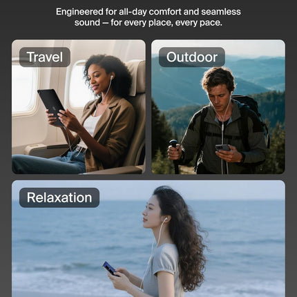 Belkin SoundForm Active Noise Cancelling Earbuds Wired with USB C Connector, IPX5-Rated, in-Ear Earphones w/Microphone for iPhone 17/16/15, iPad mini, Galaxy S25, Google Pixel 10, & More - White