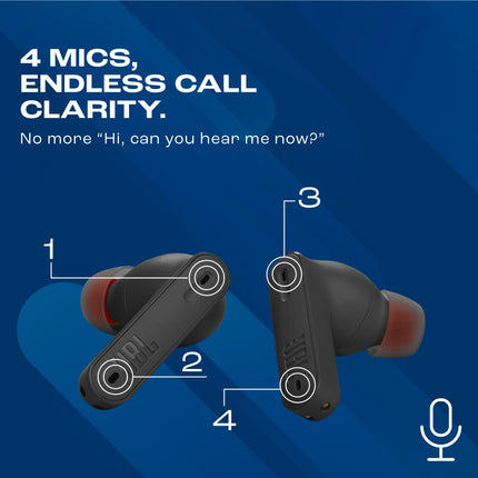 JBL Tune 235NC in Ear Wireless ANC Earbuds (TWS), Massive 40Hrs Playtime with Speed Charge (Black)