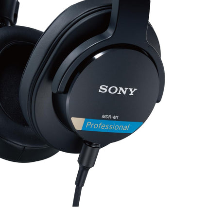 Sony MDR-M1 Wired High Resolution Monitor Over Ear Headphones, Closed Back Design for Audiophile