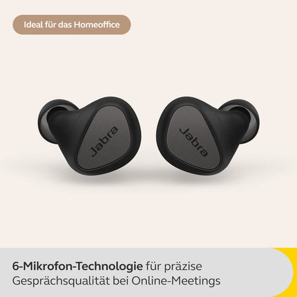Jabra Connect 5t Work from Home True Wireless In Ear Bluetooth Earbuds with Hybrid Active Noise Cancellation (ANC), 6-mic call technology and Bluetooth Multipoint