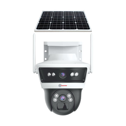 Trueview 3+3Mp Wireless 4G Cellular Mini Pt Solar Powered Linkage Security Camera, 1296p Advanced CCTV Surveillance Solution, Outdoor Camera, Water Proof, 2 Way Talk - Unboxify