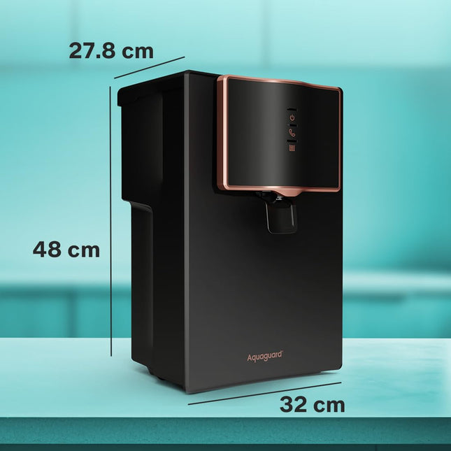 Aquaguard Marvel NXT Active Copper RO+UV+UF + 1 Free Alkaline Bottle | Up to 60% Water Savings | 10-Stage RO Water Purifier | Suitable for all Water Sources
