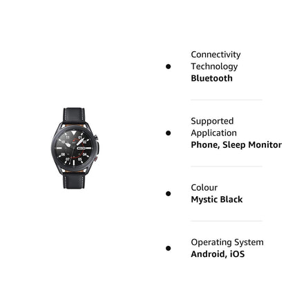 Samsung Galaxy Watch 3 45mm (Mystic Black)