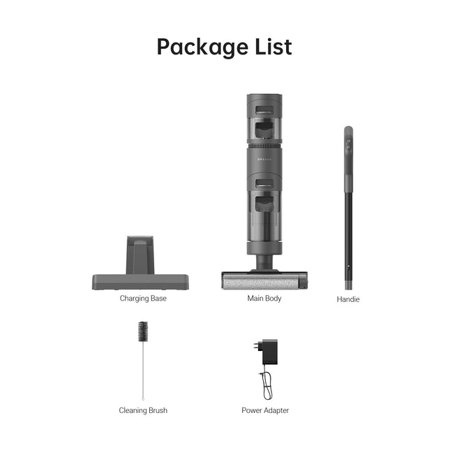 Dreame H11 Core Wet Dry Vacuum Cleaner, Edge Cleaning Brush Self Led Display Cordless for Hard Floors Wood, 900 Ml, Hepa Filter