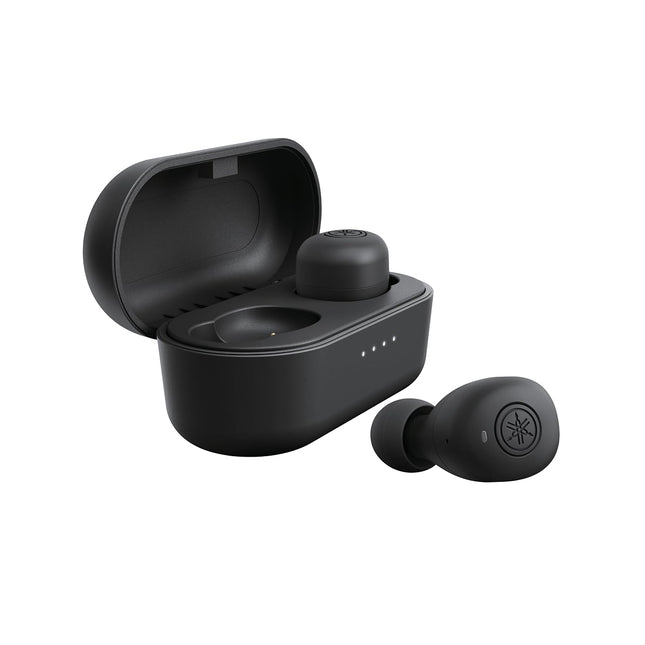 Yamaha Audio TW-E3B in-Ear True Wireless Earphone, Bluetooth 5.0, aptX, Long Battery Life, IPX5, with Mic