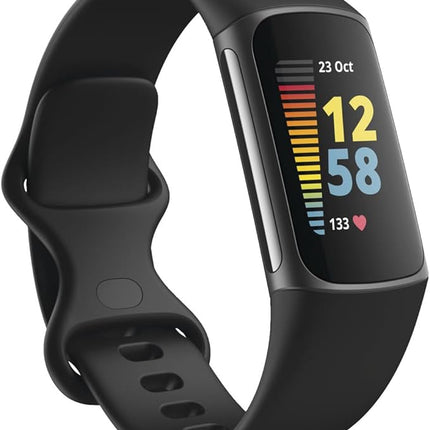 Fitbit Charge 5 Advanced Health & Fitness Tracker with Built-in GPS, Stress Management, Sleep Tools, 24/7 Heart Rate, SpO2 & More, One Size (S & L Bands Included)
