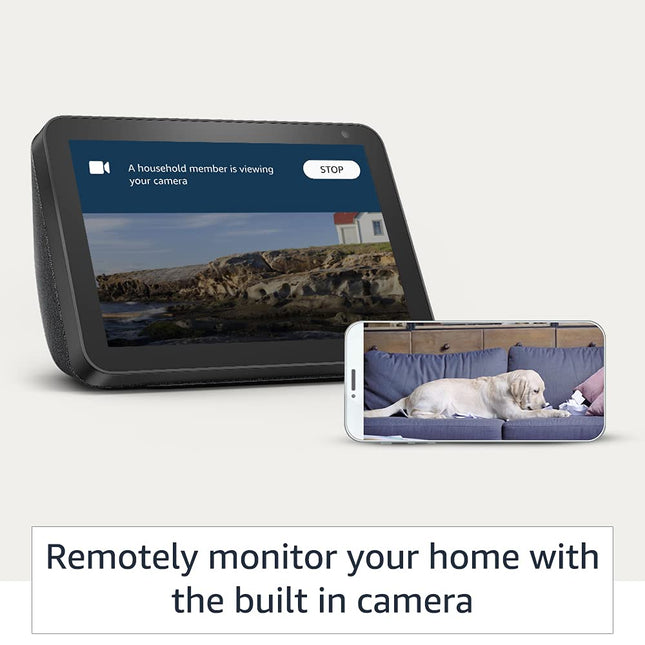 Amazon Echo Show 8 (1st Gen) – Smart display with Alexa - 20.32 cm (8") HD screen with stereo sound – White