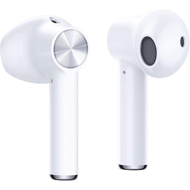 OnePlus Buds - True Wireless Earbuds with Charging Case, White - Fast Charging, Long Battery Life and Deep Bass