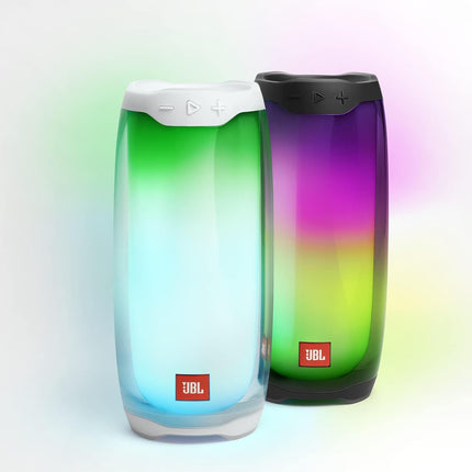 JBL Pulse 4, Wireless Portable Bluetooth Speaker with Customizable Ambient Lightshow, Signature Sound with Bass Radiator, PartyBoost, IPX7 Waterproof & Type C