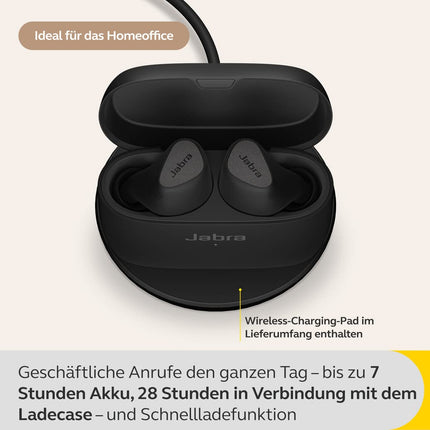 Jabra Connect 5t Work from Home True Wireless In Ear Bluetooth Earbuds with Hybrid Active Noise Cancellation (ANC), 6-mic call technology and Bluetooth Multipoint
