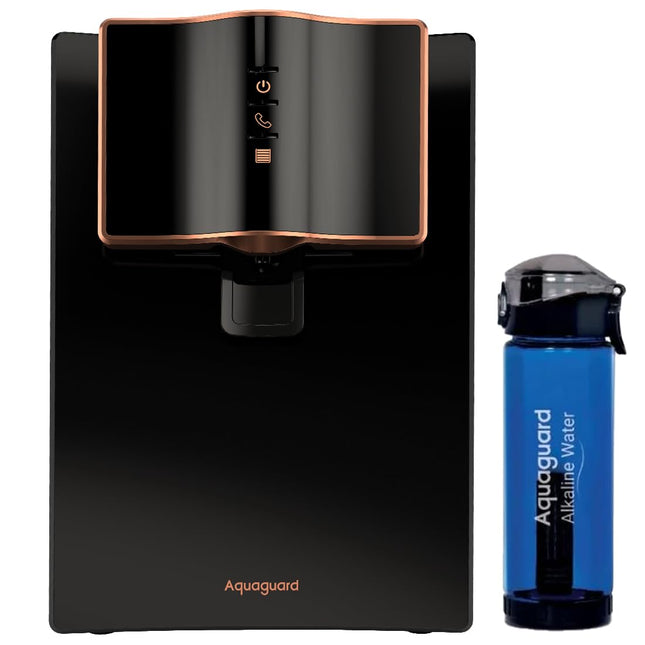 Aquaguard Marvel NXT Active Copper RO+UV+UF + 1 Free Alkaline Bottle | Up to 60% Water Savings | 10-Stage RO Water Purifier | Suitable for all Water Sources