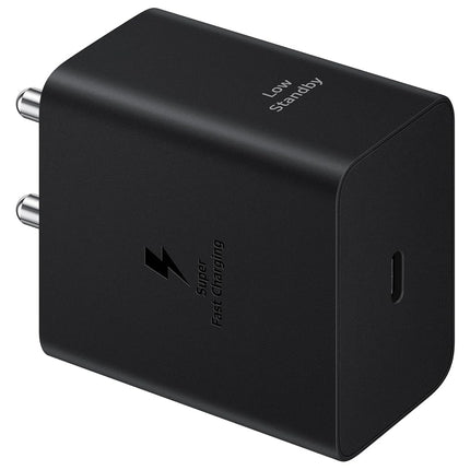Samsung Original 45W Power Adapter with Type C to C Cable, Compatible with Smartphone, Black
