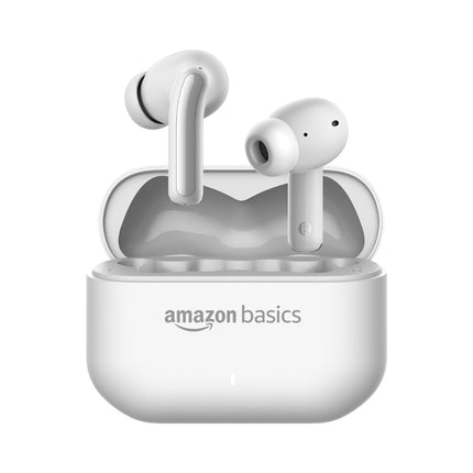 Amazon Basics Pro Series ANC Wireless in Ear Earbuds, Bluetooth 6.0 TWS Earphones with Mic, Active Noise Cancellation, 4 Mics ENC, 55H Playtime, Smart Touch Control, IPX4 Water Resistant