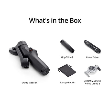 DJI OSMO Mobile 6 Smartphone Gimbal Stabilizer, 3-Axis Phone Gimbal, Built-in Extension Rod