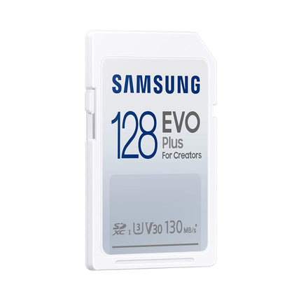 Samsung EVO Plus 64GB, SDXC, UHS-I, U1, Upto 130MB/s, FHD, Card for DSLR and mirrorless Cameras (MB-SC64K)