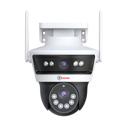 Trueview Smart 4G Linkage 2Mp+2Mp Pan-Tilt Zoom CCTV Camera, Outdoor Indoor Security Camera, Water Proof, 2 Way Talk, Cloud Storage, Motion Detect