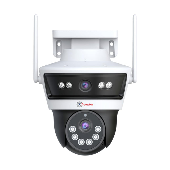 Trueview Smart 4G Linkage 2Mp+2Mp Pan-Tilt Zoom CCTV Camera, Outdoor Indoor Security Camera, Water Proof, 2 Way Talk, Cloud Storage, Motion Detect