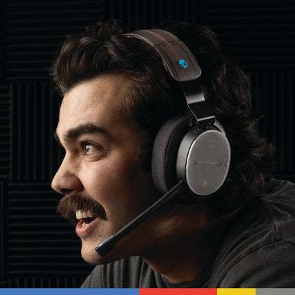 Skullcandy PLYR Wireless Over-Ear Gaming Headset with Mic- 50mm Drivers, Enhanced Sound Perception, AI Noise Cancelling, Dual Connectivity, 24Hr Battery, Xbox PlayStation PC Compatible – Black