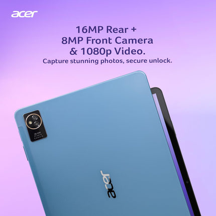 Acer Iconia Tab iM11-12M with Stylus Pen | 11.45” IPS Display, G99-8781 Processor, 8GB RAM + 256GB Storage, 16MP Rear+8MP Front Camera,Wi-Fi + 4G LTE(Calling), Android 14,BT 5.2, Slim Metal Body,Blue