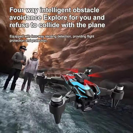 K12 Max RC Drone Professional Aerial Photography Aircraft Three-Camera Obstacle Avoidance Foldable Quadcopter Toy Gift Drone (REFURBISHED)