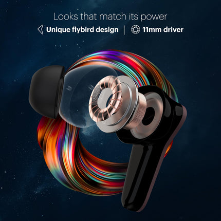 Noise Buds VS102 Plus Wireless Earbuds, Bluetooth Earbuds with 70H Playtime, Quad Mic ENC for Clear Calls, 11mm Drivers, Deep Bass, Instacharge, Bluetooth v5.3 (Deep Wine)