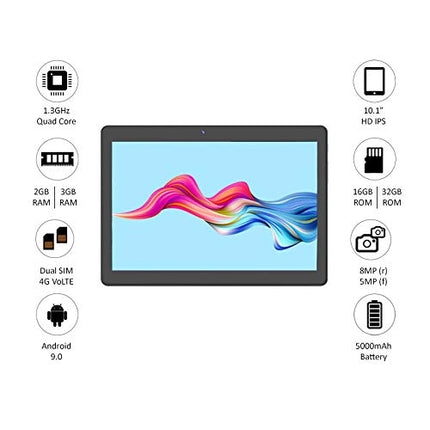 Swipe Slate 2 Tablet (10.1-inch, 3GB, 32GB, Wi-Fi + LTE + Calling), Grey