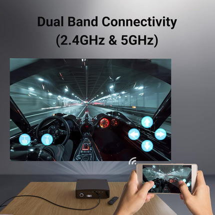ZEBRONICS PIXAPLAY 16 Dolby Smart LED Projector, 4000 Lumens, 4K Support, 200 Inch Screen Size, USB, HDMI, AV, AUX, WIFI, 1080p Native, Supports Bluetooth, APP Support, Miracast, Airplay