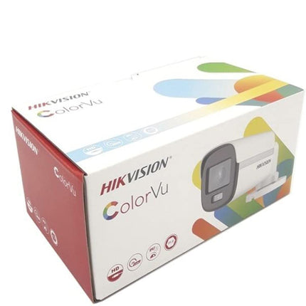 HIKVISION 2MP ColorVu Bullet Camera DS-2CE10DF0T-PFS IP67 White Wired 1Full HD 1080p