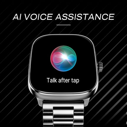 Noise New Macro Smart Watch with 2.0” HD Display,Metallic Finish BT Calling, Functional Crown, 7 Days Battery Life, Sleep Tracking, 200+ Watch Faces (Elite Silver)