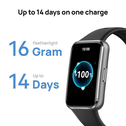 Huawei Band 11 Health & Fitness Tracker, Enhanced Sleep Tracking, All-Day Health Monitoring, Ultra-Slim & Comfort Wear, Compatible with iOS & Android, Smart Watch, Metal (Black) - Unboxify