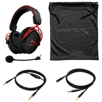HyperX Cloud Alpha Over Ear Wired Headphones with Mic (Red)