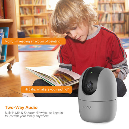 Imou 360° 1080P Full HD Security Camera, Human Detection, Motion Tracking, 2-Way Audio, Night Vision, Dome Camera with WiFi & Ethernet Connection, Alexa Google Assistant, Up to 256GB SD Card Support - Unboxify