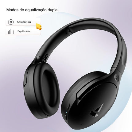 boAt Rockerz 551ANC, 100HRS Battery, Hybrid ANC(~35dB), Fast Charge, Ambient Sound Mode & Dual EQ Modes, ENx Tech, Bluetooth Headphones, Wireless Headphone with Mic (Stellar Black)