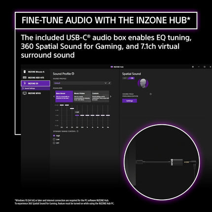 Sony INZONE E9 Wired in-Ear Monitor for Gaming, Sound Isolation | Tuned for FPS Games, Comfortable In-Ear Fit, Low Profile Design, 360 Spatial Sound, Carry Case, Developed with Fnatic Esports