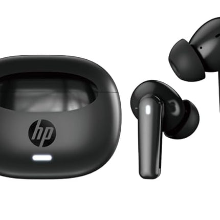 HP H150 Wireless Earbuds, Compatible with Tablets, Smartphones, PCs, and Other Devices with Bluetooth,Noise-Reduction,Water Resistant Design,Black,0.036kg - Unboxify