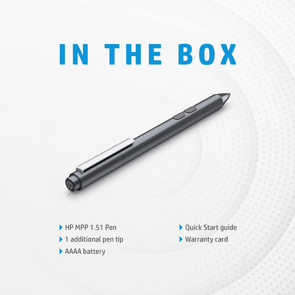 HP MPP 1.51 Stylus Pen Compatible for HP Spectre x360 13, Spectre x360 15 Convertable PC/Laptop with Microsoft Pen Protocol and 2 Customizable Buttons