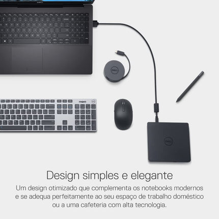 Dell External USB Slim DVD +/-RW Optical Drive- DW316