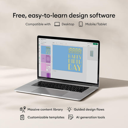 Cricut Explore 4 - Smart Cutting Machine (Seashell) | Digital Content Bundle - Includes Images in Design Space App
