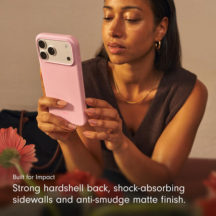 Beats iPhone 17 Pro Max Case with MagSafe & Camera Control, Matte Finish, Microfibre Lining – Pebble Pink