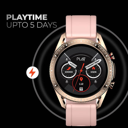 PLAYFIT DIAL 2 ; 1.3” Full Touch IPS Display; Bluetooth Calling; Multiple Exercise Modes; 24-Hour Heart Rate Monitor; IP67 Water Protection