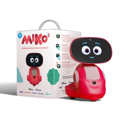 Miko 3: AI-Powered Smart Robot for Kids | STEAM Learning & Educational | Interactive Robot with Learning apps & Unlimited Games | Birthday Gift for Girls & Boys Aged 5-12| Red - Unboxify