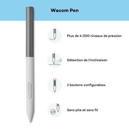 Wacom CTC 6110 One Medium Bluetooth Graphics Drawing Tablet, 9.9 x 7.1 inch; Compatible with Chrome, Mac, Windows & Android for Digital Art, Editing, Designs, with Creative Software & Training