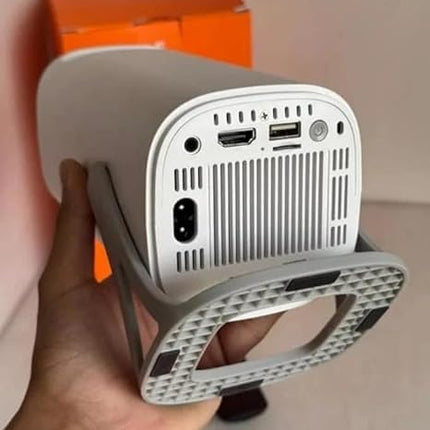 S40 HD Smart Portable Projector | 3500 Lumens Brightness | 180° Rotatable Projection | Compact Mini Design | Multiple Ports (HDMI/USB/AV)