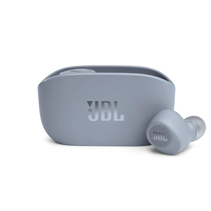 JBL WAVE100 TWS Fully Wireless Earphones, Bluetooth/USB Type C/Blue JBLW100TWSBLU