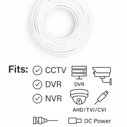CP Plus 3+1 CCTV Cable | 90 Meter Standard Length | Solid Bare Copper Conductor | HDPE Insulation | AL-Mylar Shielded | High Durability Black & White Cable [CP-ECC-90R]
