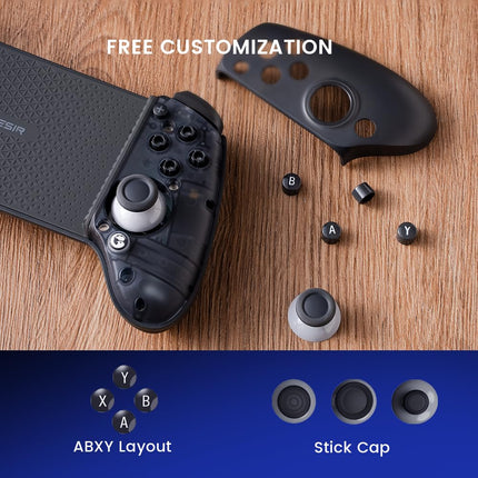 GameSir G8 Plus Bluetooth Game Controller, Compatible with all iPhone/ipad/Android/Switch/PC Tablet, Gamepad, Hall Effect Joystick, Smartphone Controller with Trigger, Drift Prevention Wireless