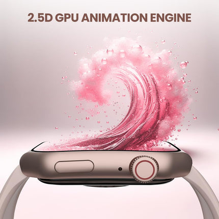 Prowatch V1 (Mint Shirobi), 1.85" 2.5D Curved Amoled Display with Corning Gorilla Glass 3, Blutooth Calling, Silicone Strap