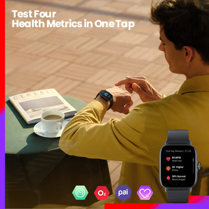 Amazfit GTS 3 Smart Watch with Heart Rate, SpO2, Sleep, Stress, Female Cycle Monitoring, Sports Watch with 150+ Sports Modes, GPS, 5 ATM Waterproof, Alexa Built-in